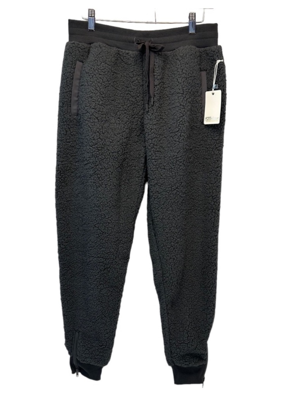 PJ Salvage Black Sherpa Jogger Pants